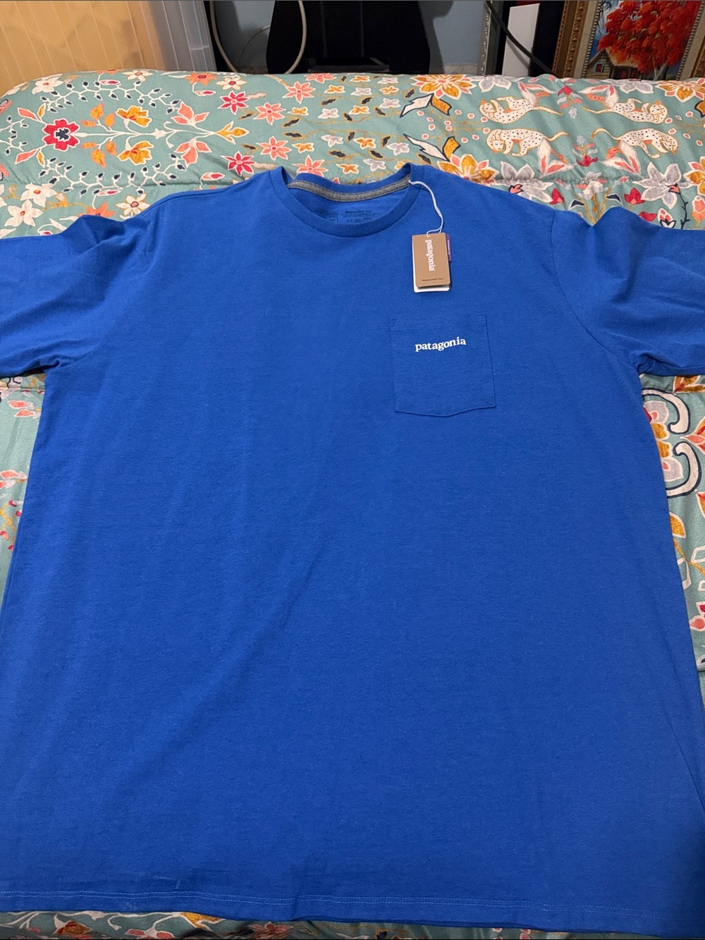 Patagonia Short-Sleeve Pocket Tee in Royal Blue